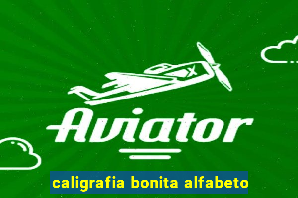 caligrafia bonita alfabeto